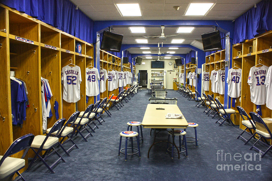 Chicago Cubs Dressing Room Photograph by David Bearden