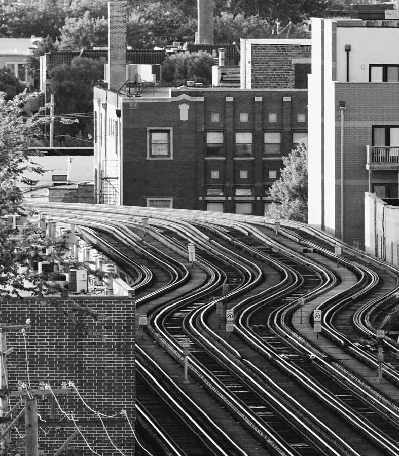 Chicago L Tracks Photograph by Bruce Bley