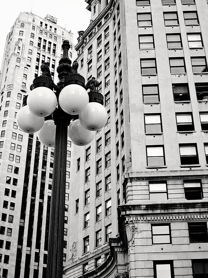 Chicago Lamp Post Photograph by Laura Kinker