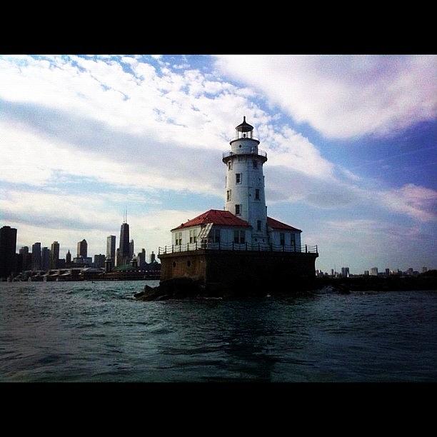 Chicago Photograph - Chicago Lighthouse. #chicago by David Sabat