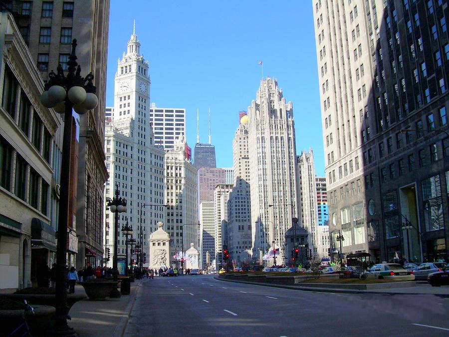 Chicago Miracle Mile by Anita Burgermeister