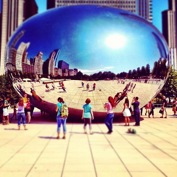 Chicago Photograph - Chicago Reflects Off The Bean by Jonathan  Herrera