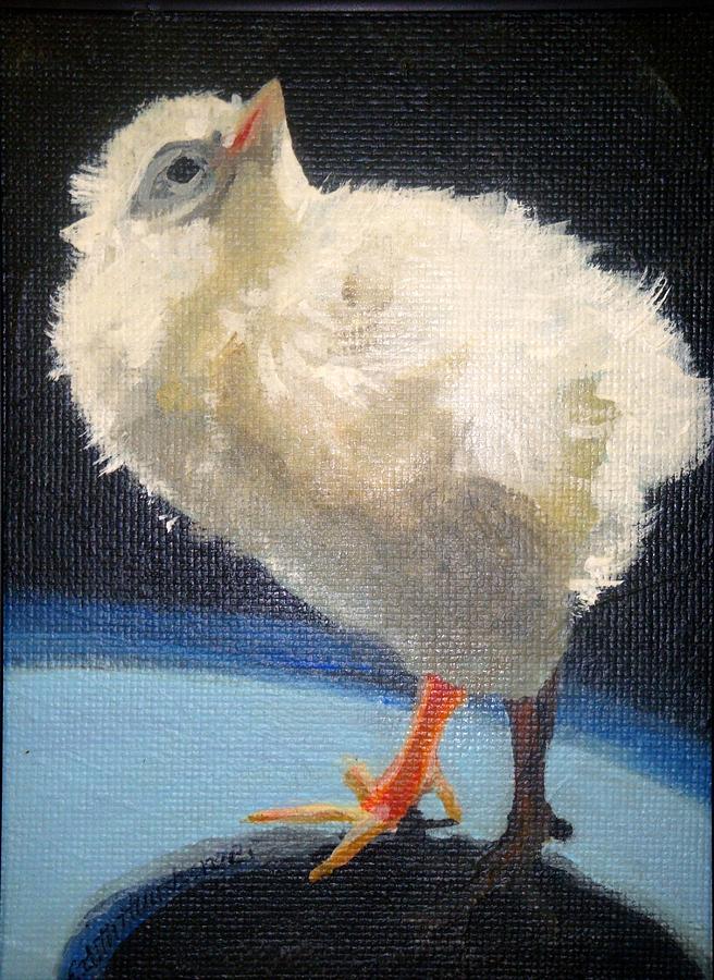 Bird Painting - Chickie by Edith Hunsberger