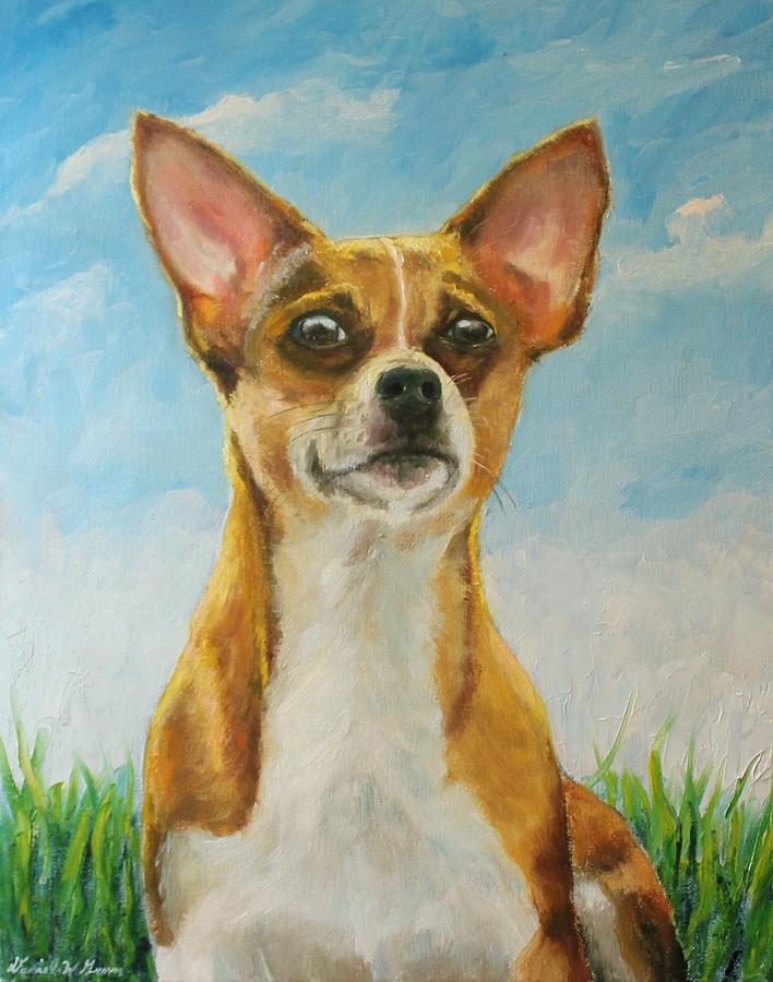 Chihuahua Painting by Daniel W Green