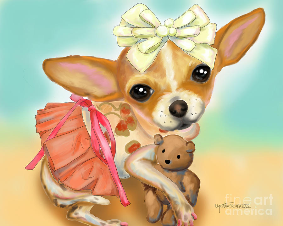 Chihuahua Princess Digital Art by Catia Lee