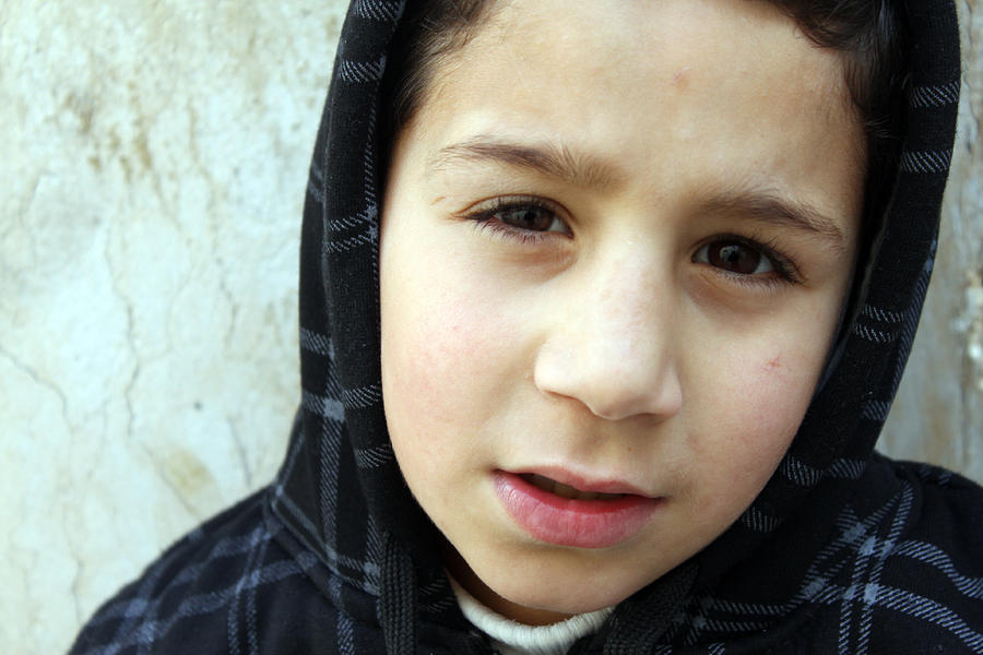 Child from Bethlehem Photograph by Munir Alawi