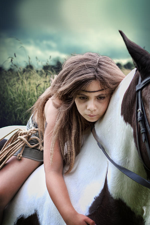 Child Riding A Pony Photograph by Ethiriel Photography