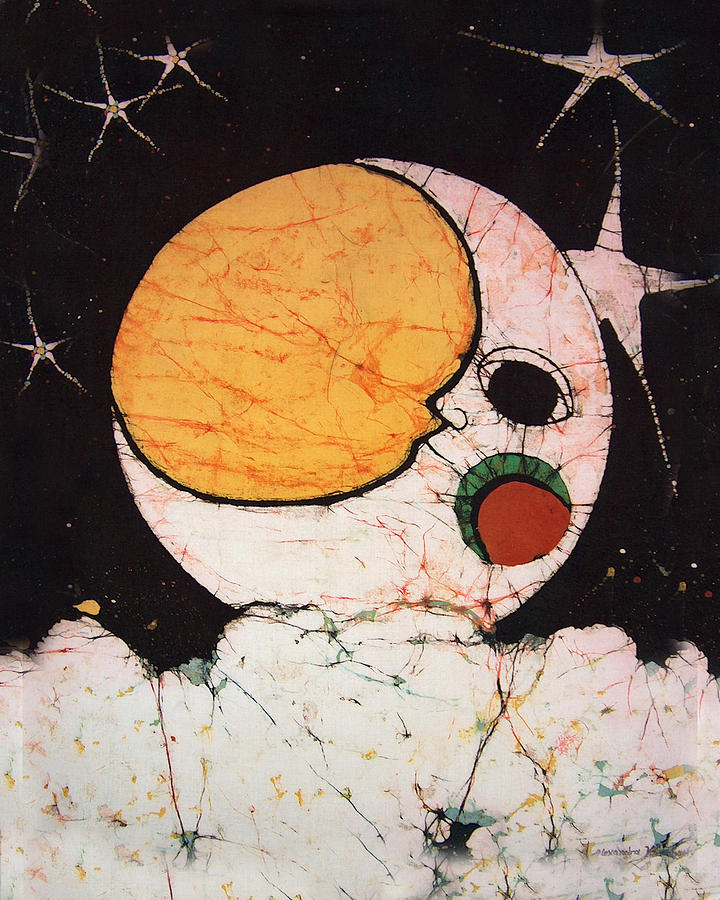 Childrens Moon Tapestry - Textile by Alexandra Sanders Childrens Moon Tapestry - Textile by Alexandra Sanders
