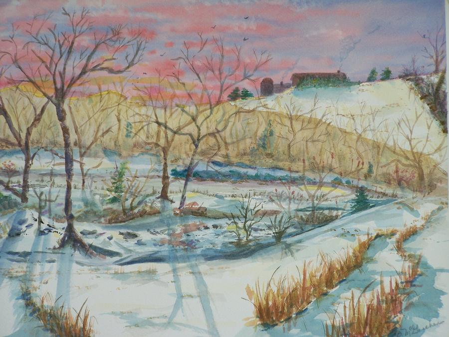 Chilly Morning Painting by Barbara McGeachen