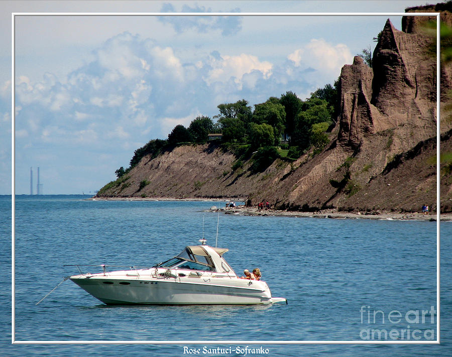 Boat Photograph - Chimney Bluffs on Lake Ontario by Rose Santuci-Sofranko