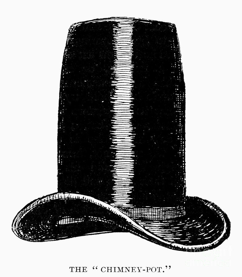 Pot Photograph - CHIMNEY-POT HAT, c1850 by Granger
