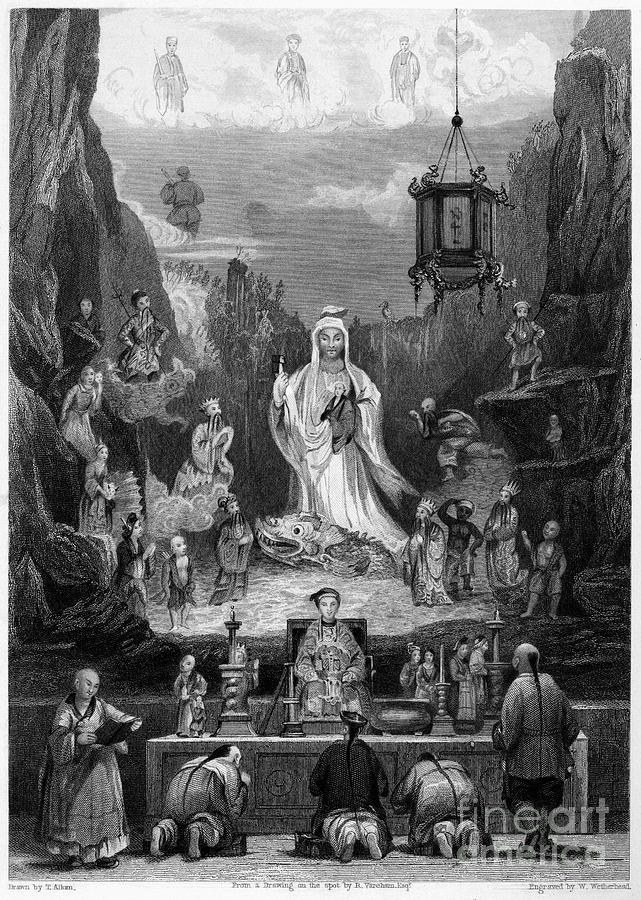 China: Altarpiece, 1843 Photograph by Granger
