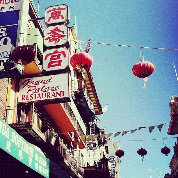 Summer Photograph - China Town. #chinatown #sf #sanfran by Allison Faulkner