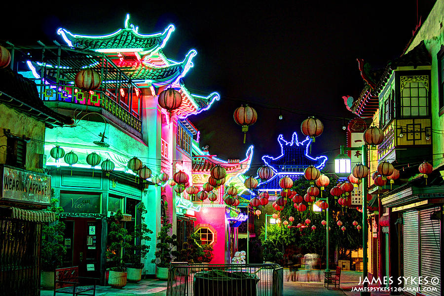 Los Angeles Photograph - China Town  by James Sykes