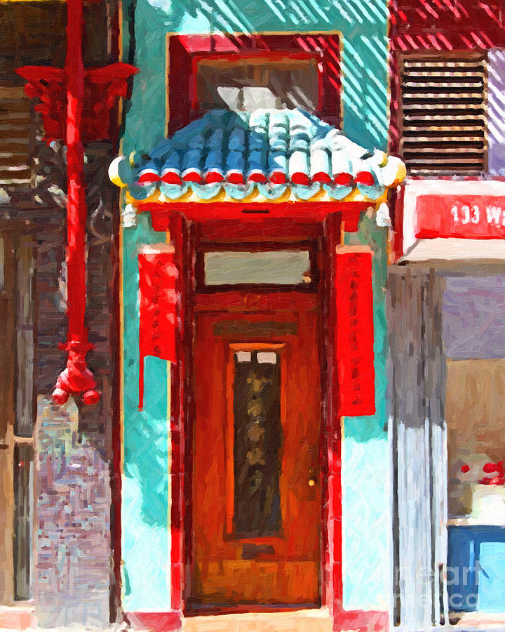 Chinatown Door Photograph by Wingsdomain Art and Photography