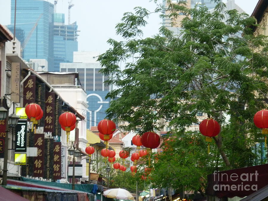 Chinatown in Singapore Photograph by Therese Alcorn