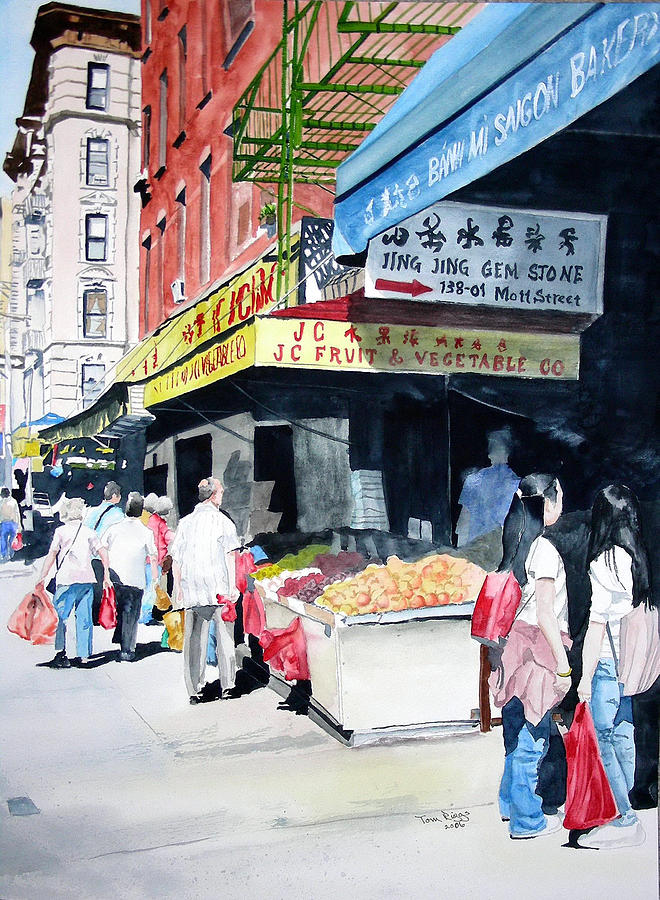 Chinatown Number One Painting by Tom Riggs