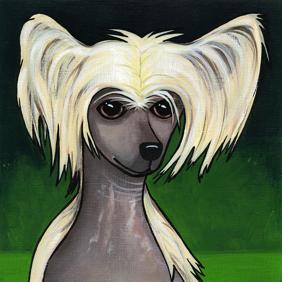 Chinese Crested Painting by Leanne Wilkes