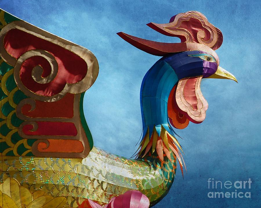 Chinese  Chicken Boat carving Photograph by Elaine Manley