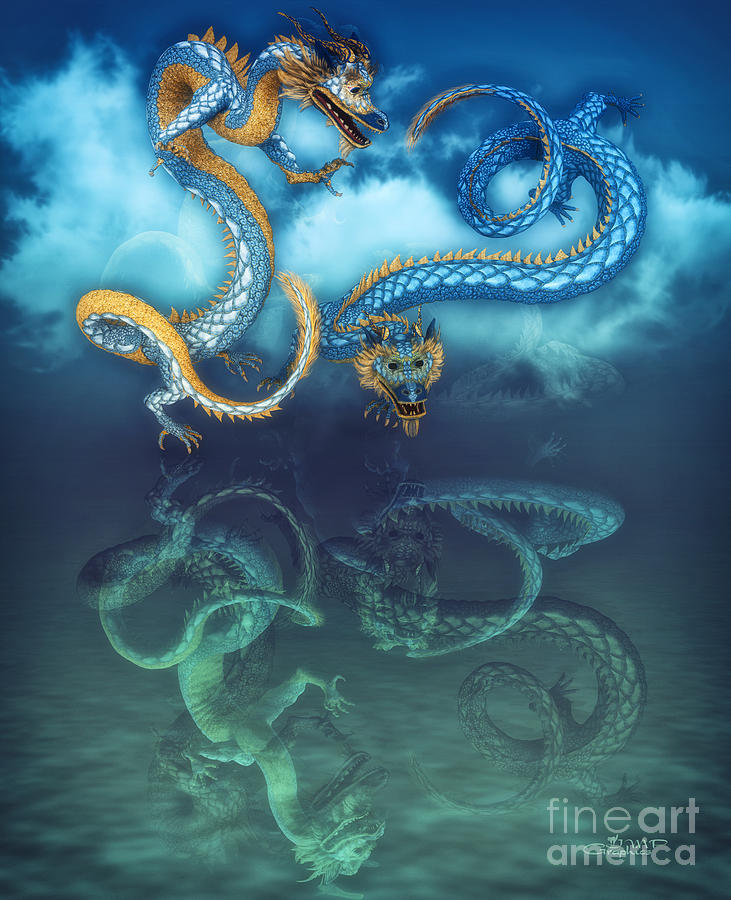Chinese Dragon Dance Digital Art by Jutta Maria Pusl