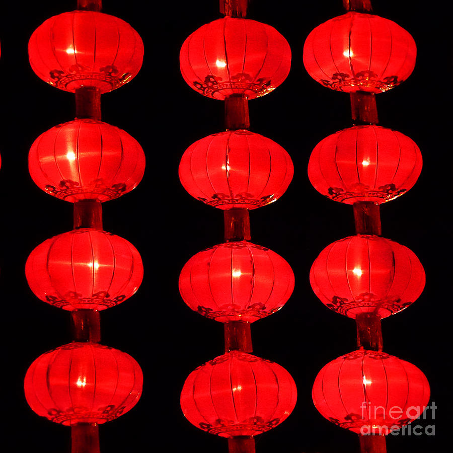 Architecture Photograph - Chinese Lanterns 5 by Xueling Zou