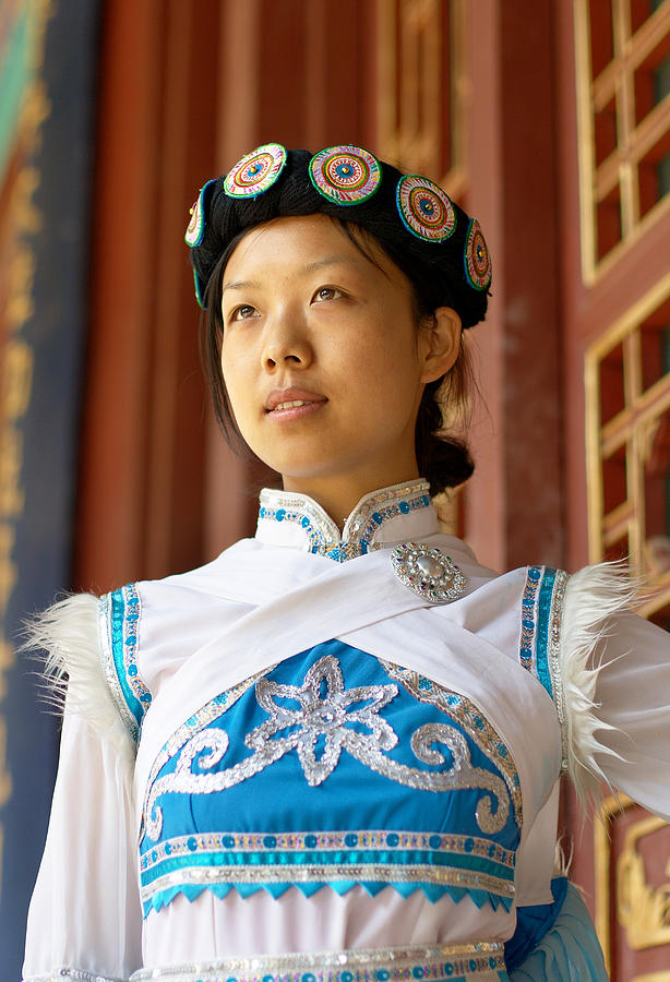 Chinese Naxi Girl Photograph by Barnaby Chambers