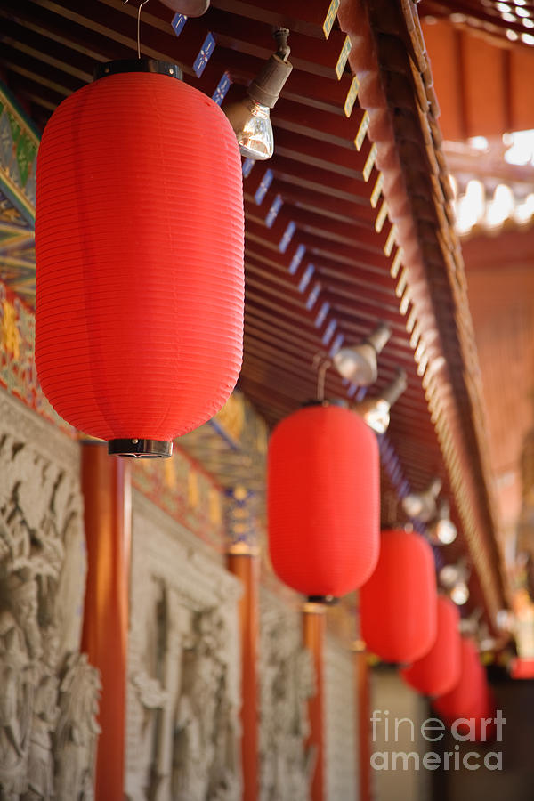 Richmond Photograph - Chinese Paper Lanterns by Ei Katsumata
