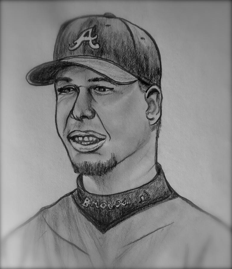 Chipper Jones Art  Chipper jones, Baseball drawings, Atlanta braves  wallpaper