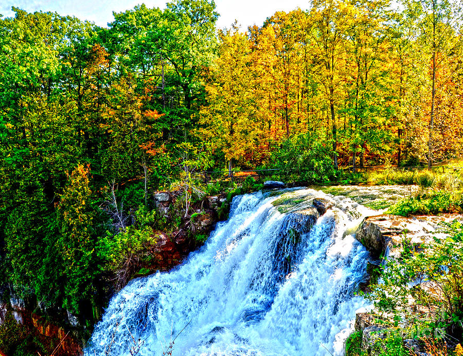 Waterfall Photograph - Chittenango Falls NY by Diane E Berry