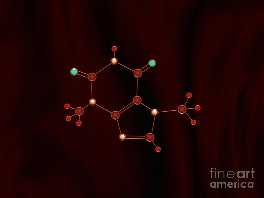 Chocolate Molecule Painting by Pet Serrano