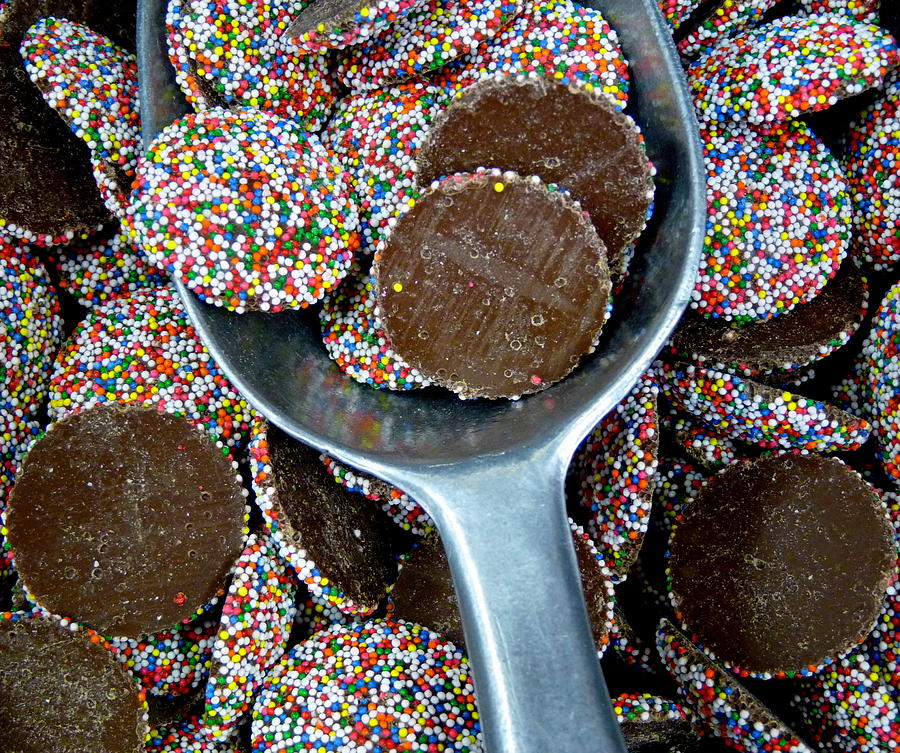 Chocolate Nonpareils Photograph by Jeff Lowe