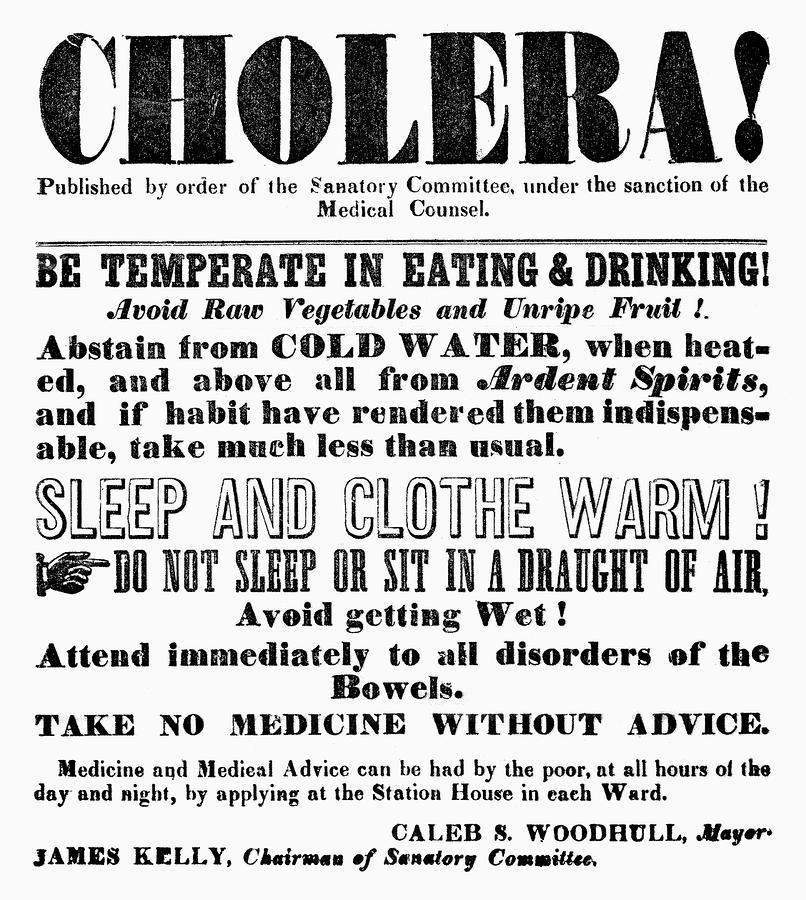 white people with cholera