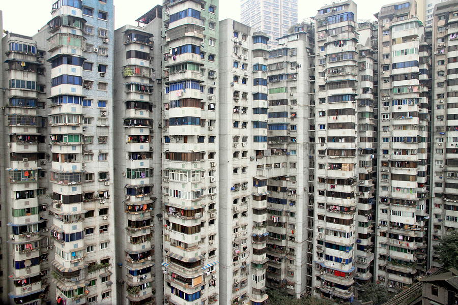 Chongqing Residential Buildings Photograph by Valentino Visentini