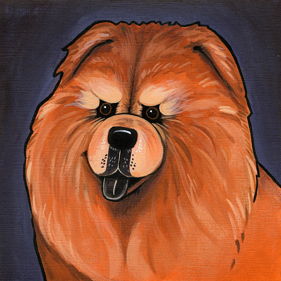 Chow Chow Painting by Leanne Wilkes