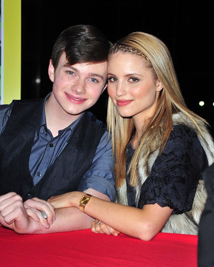 Chris Colfer Photograph - Chris Colfer, Dianna Agron At In-store by Everett
