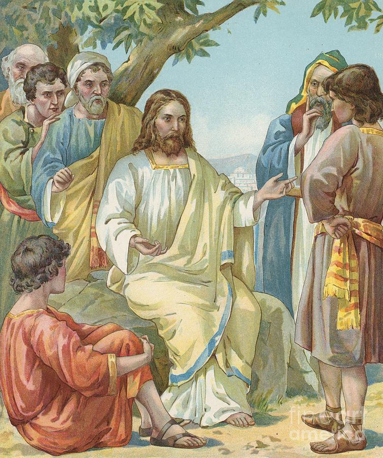 Christ and His Disciples Painting by Ambrose Dudley