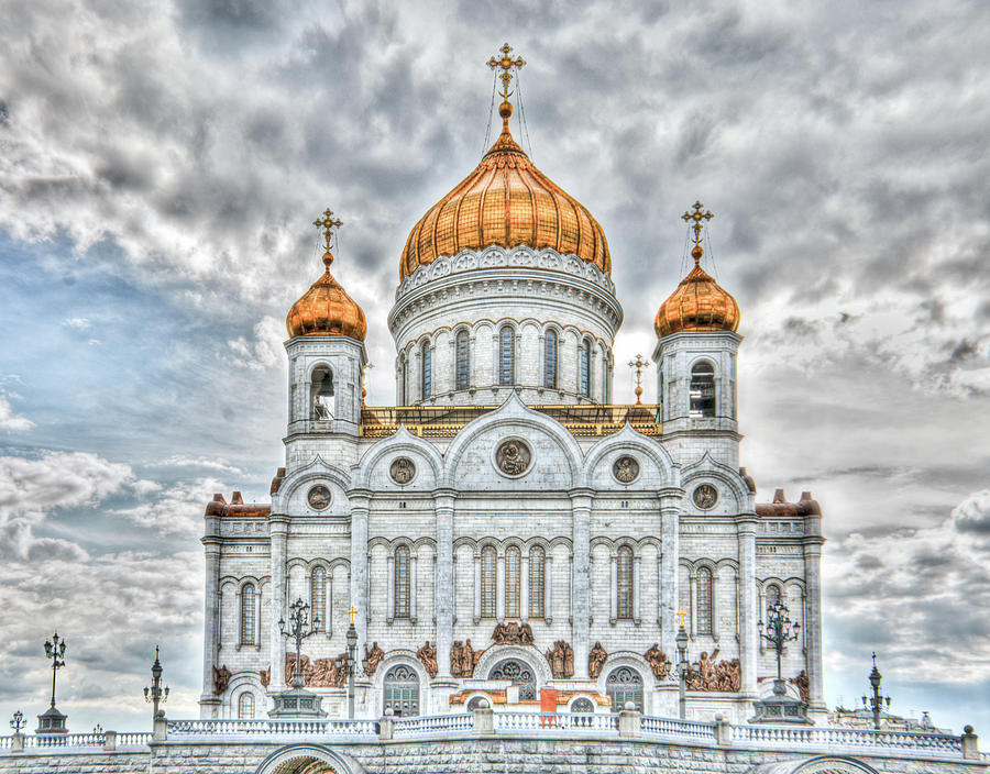 Christ the Saviour Cathedral in Moscow. The main entrance Photograph by Michael Goyberg