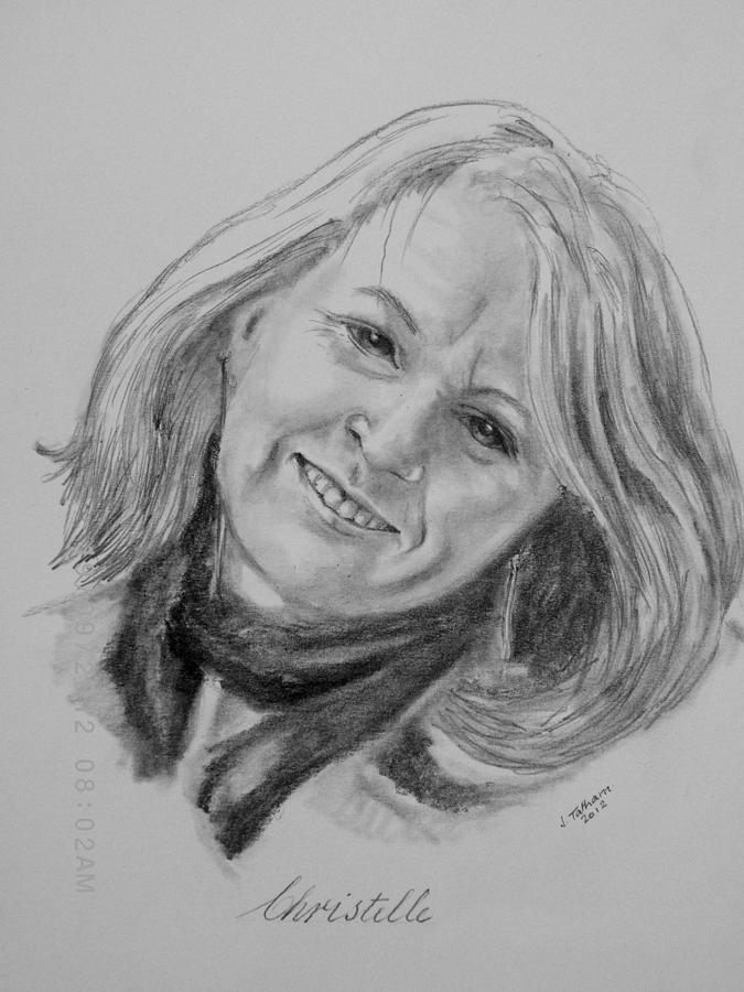 Christelle Drawing by John Tatham - Fine Art America