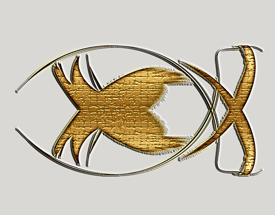 Christian Fish Digital Art by Carolyn Marshall