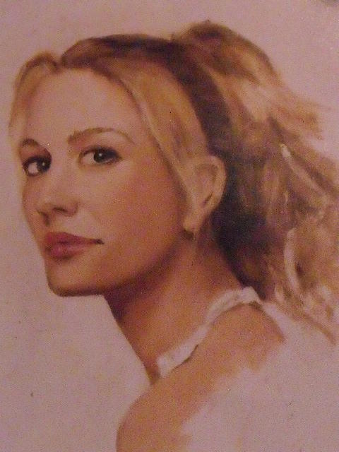 Portrait Painting - Christine by Charles Wells