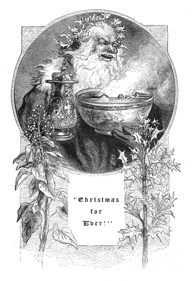 Christmas Card, 1879 Photograph by Granger