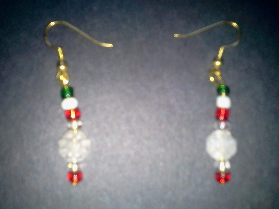 Christmas Jewelry - Christmas Drop Earrings by Karen Jensen