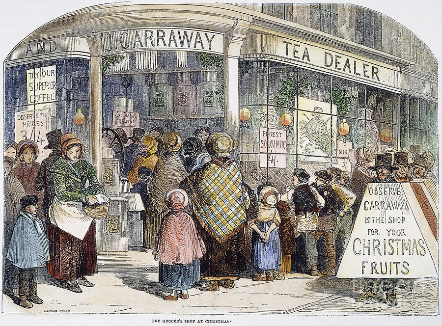 Christmas: England, 1850 Photograph by Granger