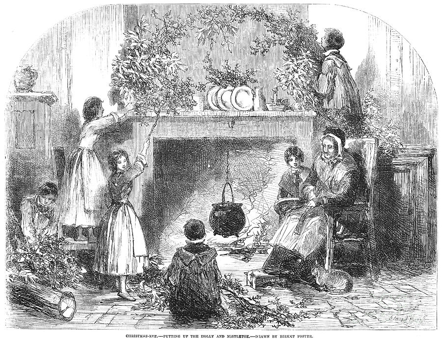Christmas Eve, 1855 Photograph by Granger