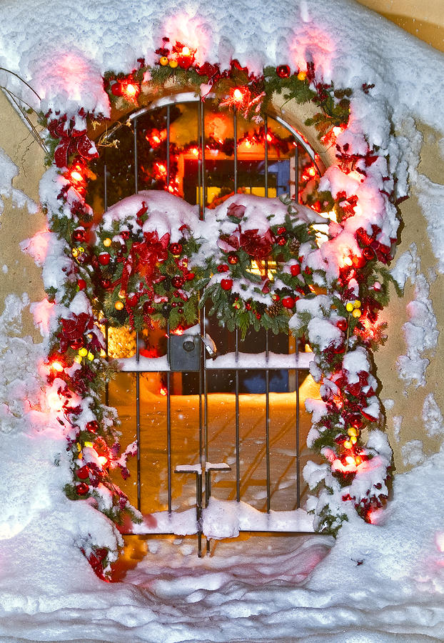 Christmas Gate Photograph by Lou  Novick