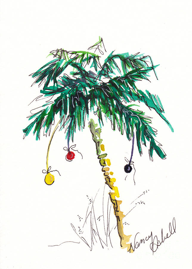 Magic Painting - Christmas in Florida Tree by Michele Hollister - for Nancy Asbell
