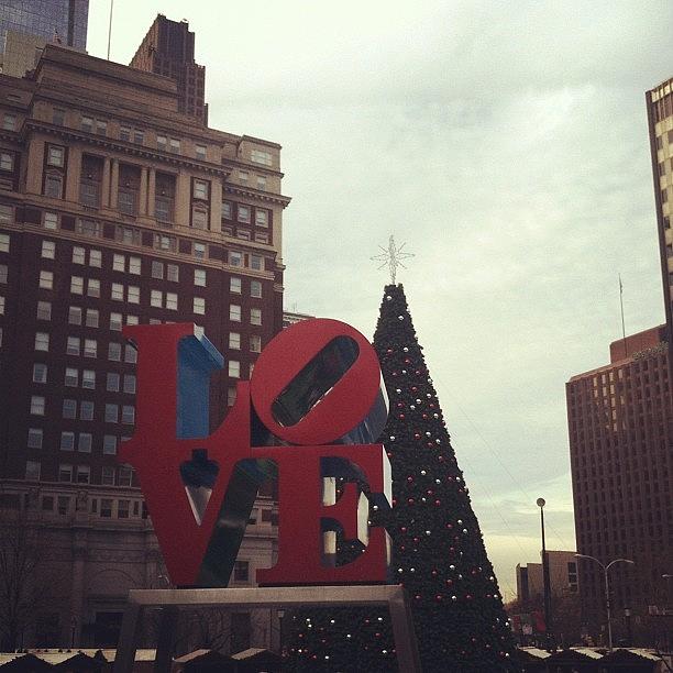 Christmas in LOVE Park Photograph by Colleen Sullivan