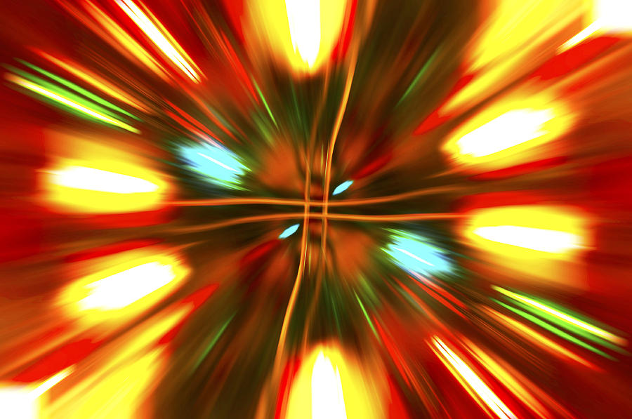 Christmas Light Abstract Photograph by Steve Purnell