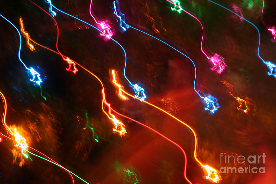 Christmas Light Abstract Photograph by Susan Stevenson