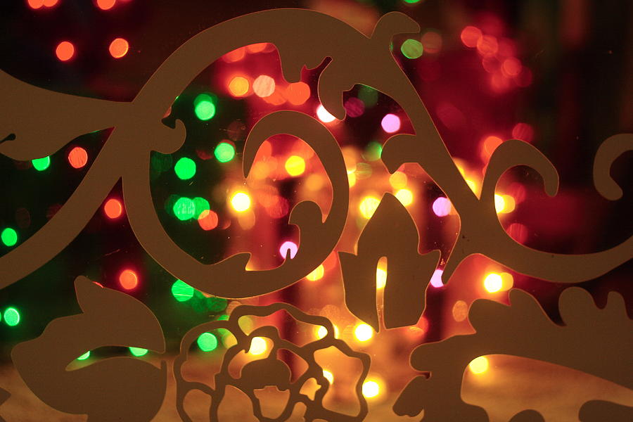 Christmas Photograph - Christmas lights 1 by Toni Hopper
